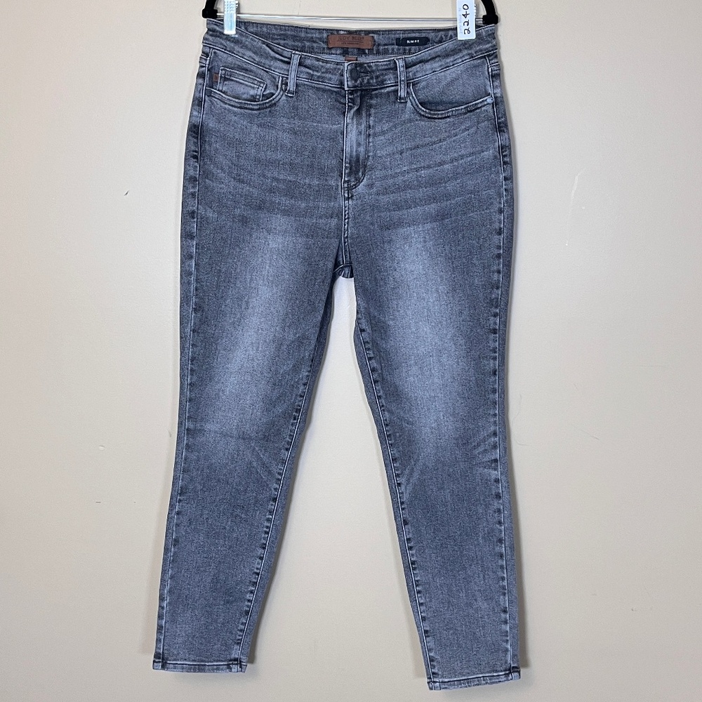 Judy Blue High Rise Stone Wash Slim Fit Jeans - Women's Size 13 / 31 - Gray